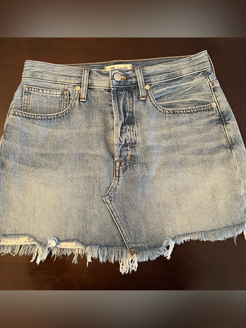 Madewell Denim Mini Skirt S 27 Cotton Jean Material